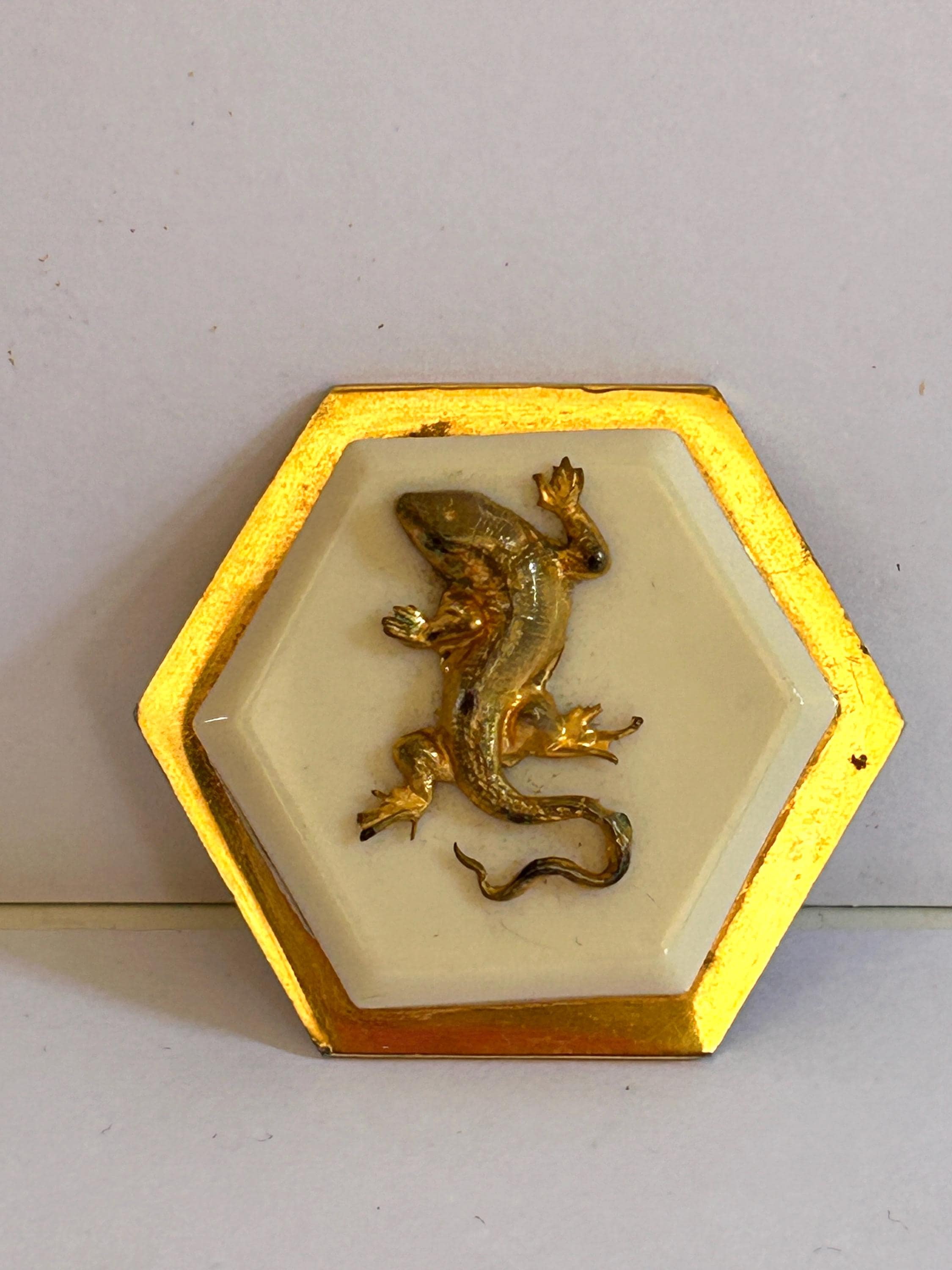 Broche Salamandre Vintage Jean Painlevé Années 30 - Style Art Déco