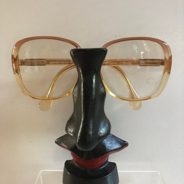 Silhouette monture de lunettes dorée Vintage années 80