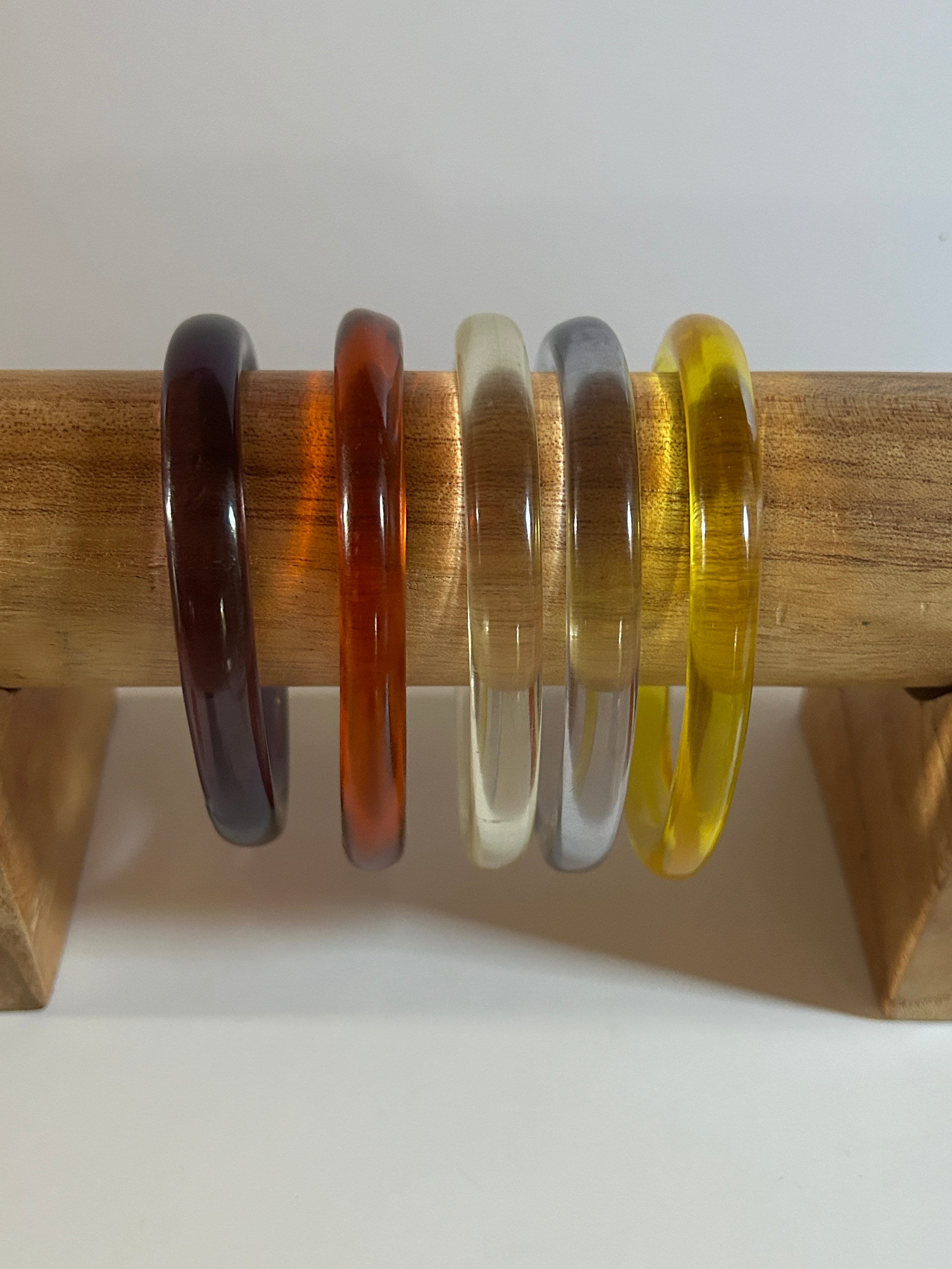 Bracelet Dominique Denaive - Métal Et Résine Fumée - Longueur 19cm + Rallonge