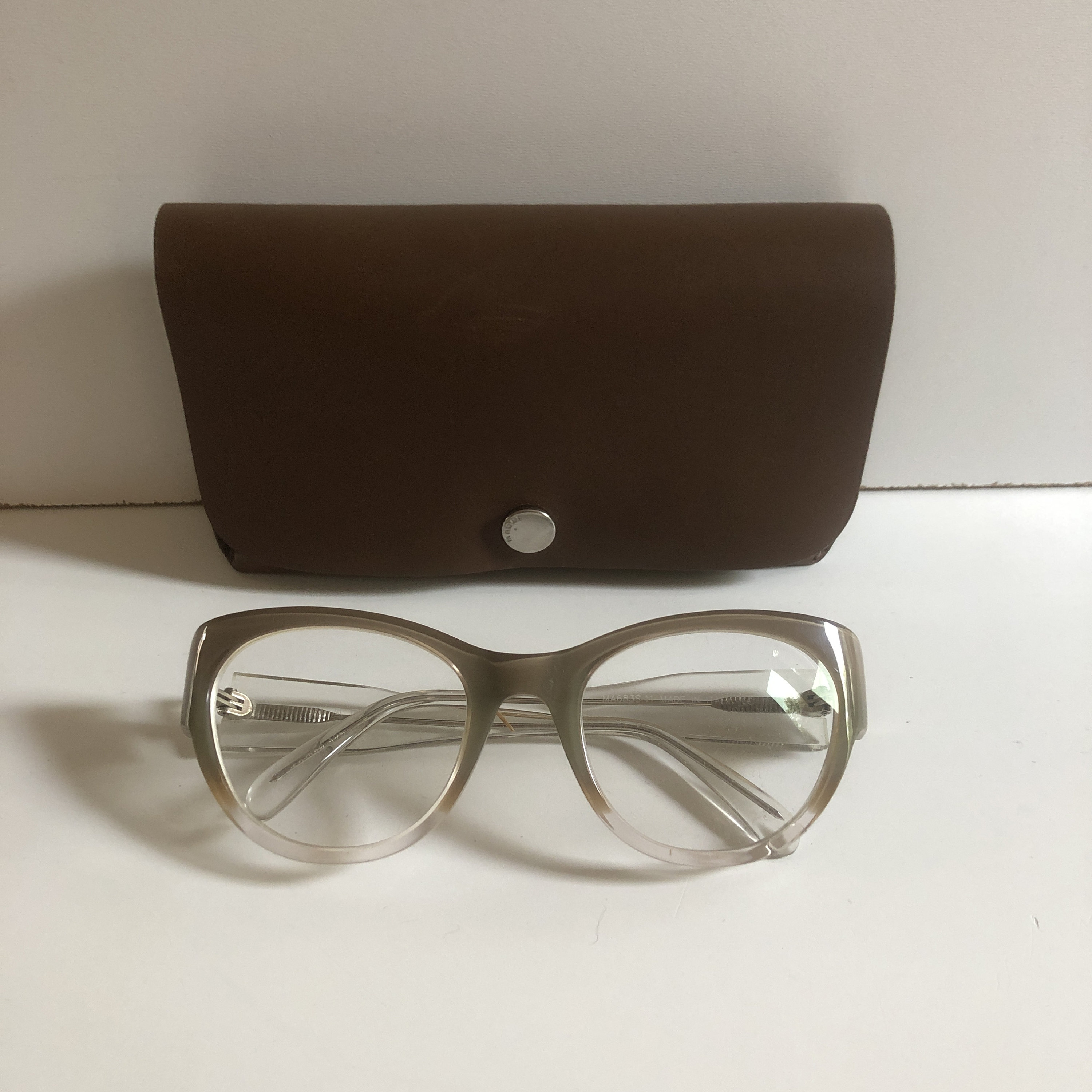 Lunettes De Soleil Vintage Yves Chantal MARWITZ 3077 - Style Ovale Rétro Marron Rouge