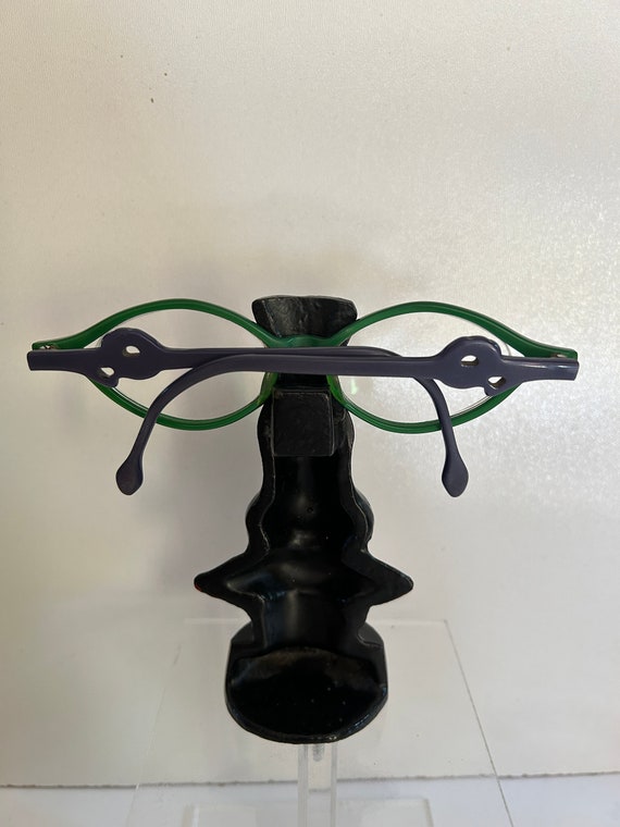 Anne et Valentin Two-tone Glasses Frame Green and… - image 2