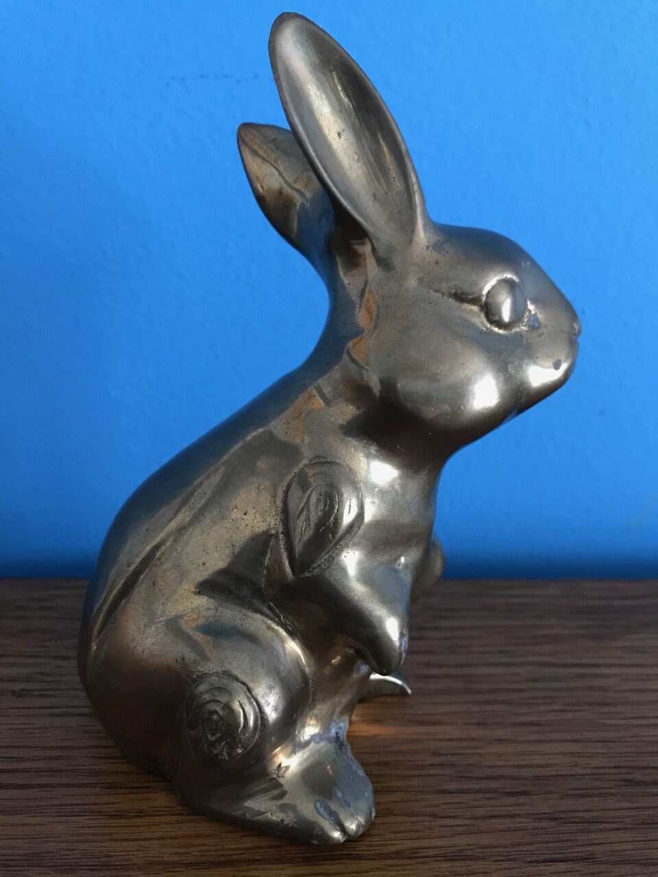 Vintage Brass Bunny Rabbit Made in India Etsy
