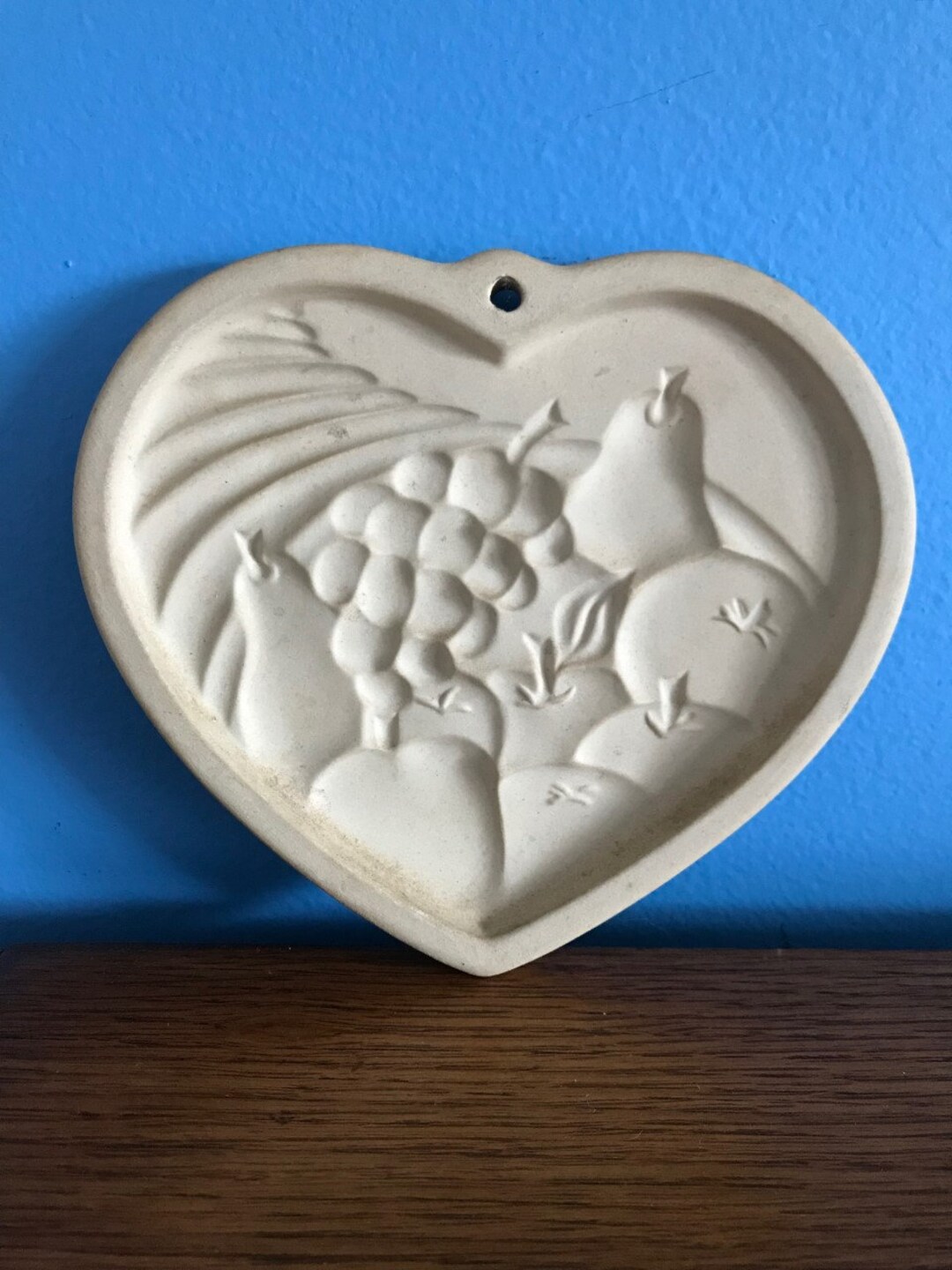The Pampered Chef Heart of Plenty Clay Cookie Mold Etsy