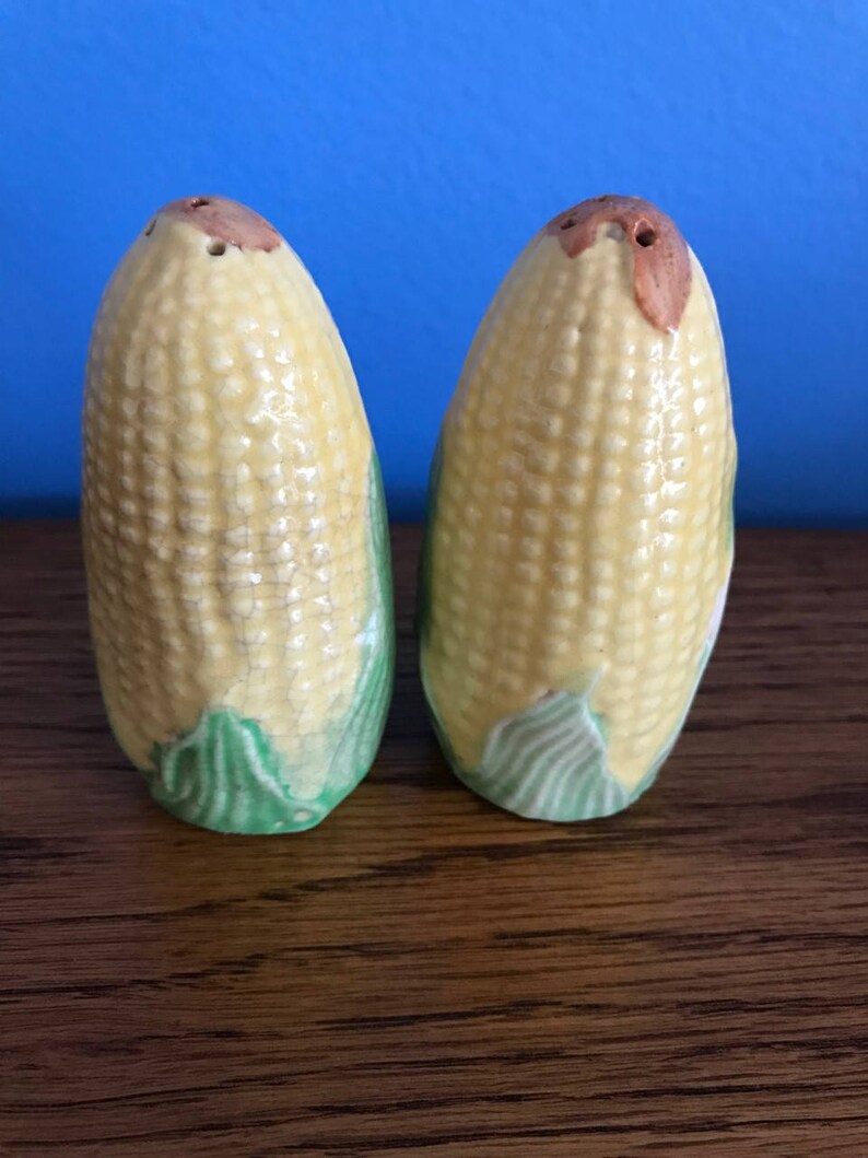 Vintage Corn on Cob Salt and Pepper Shakers Japan Etsy