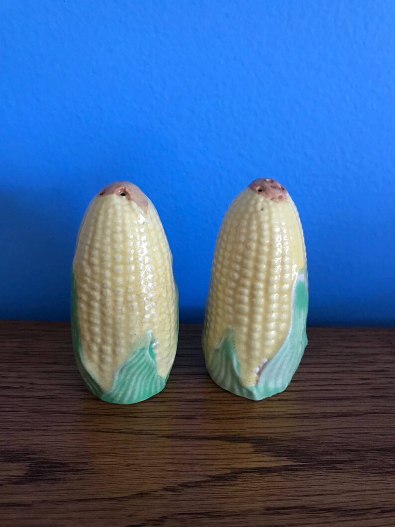 Vintage Corn on Cob Salt and Pepper Shakers Japan Etsy