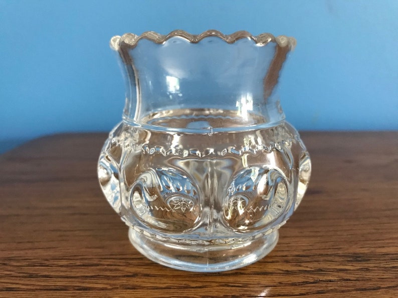 EAPG Kings Crown Clear Toothpick Holder Adam's Glass Co. Etsy