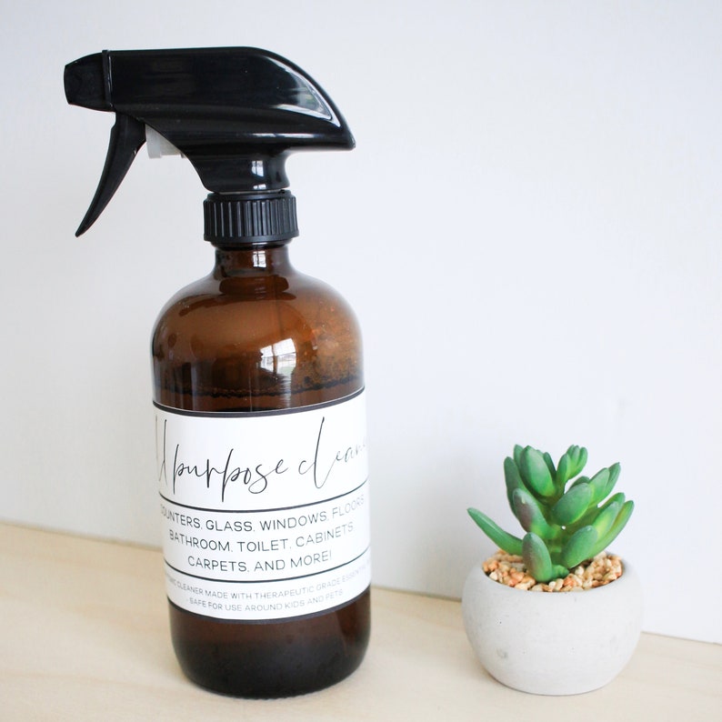 printable all purpose cleaner label 3x5 label essential oil etsy