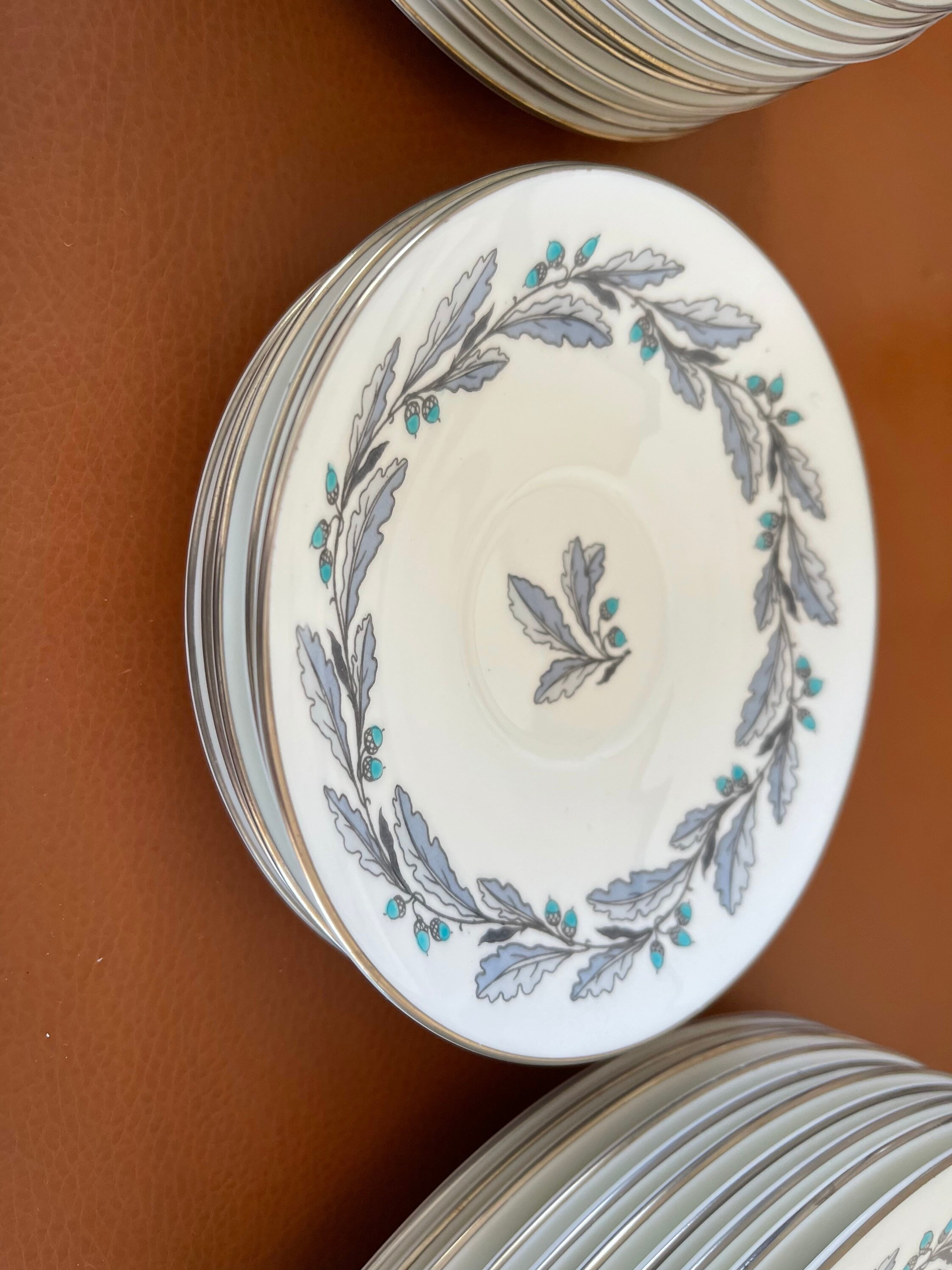 MINTON Elizabethan Oak Grey Blue S641 Bone China '50's - Etsy