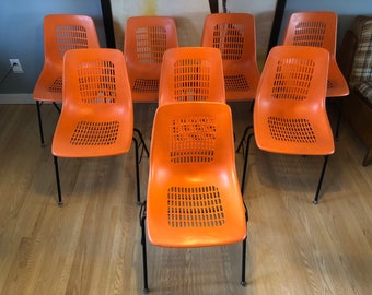 Rare Vintage Mid Century M.E67 chairs from expo 67 Set of 8