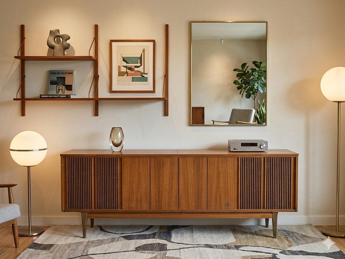 70s Media Console - Etsy Canada