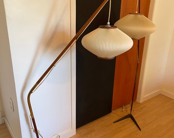 Mid Century Fishing Pole Lamp by Svend Aage Holm Sørensen, Denmark, 1950s  X2 - Ultra Rare Pair