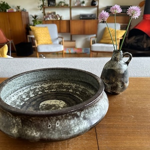 54538☆German Art Pottery フラワーベース Ruscha