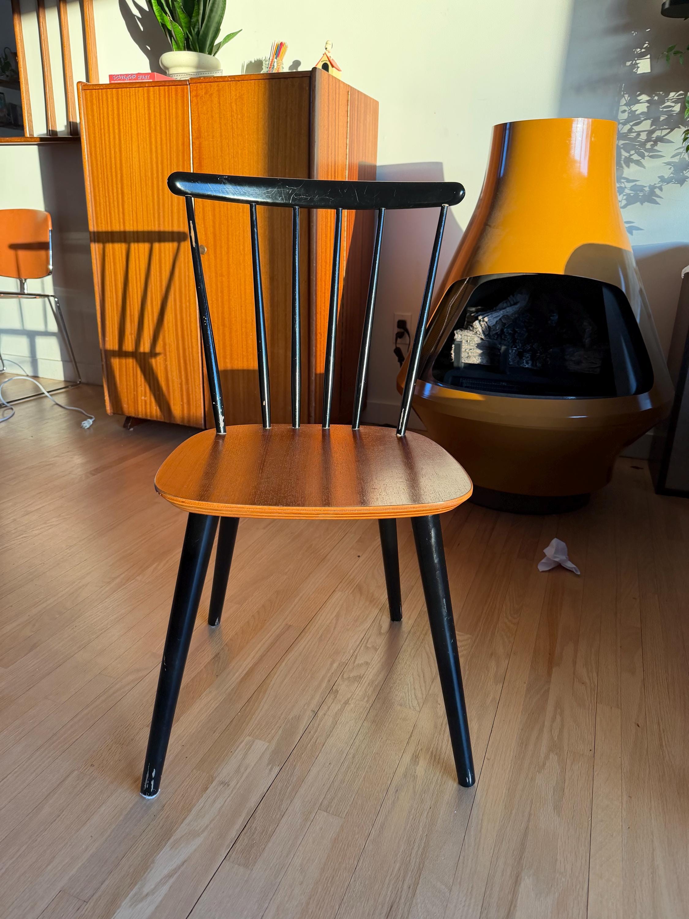 Danish Spindle Back Chair by Thomas Harlev for Farstrup, 1960 - Etsy