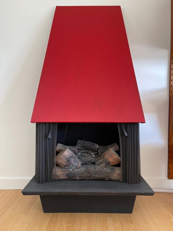 Mid Century Modern Vintage Freestanding Electric Fireplace in - Etsy Schweiz