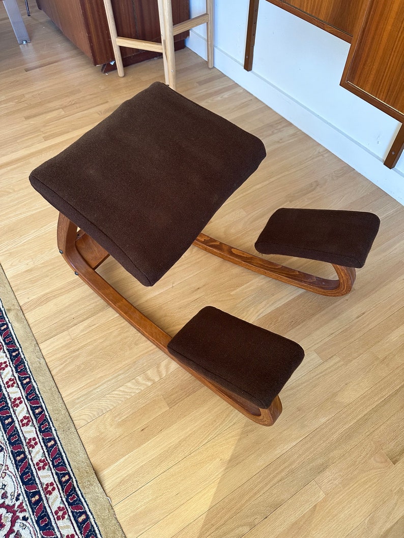 Vintage Peter Opsvik Balans Kneeling Chair, Ergonomic Teak, 1960s - Etsy