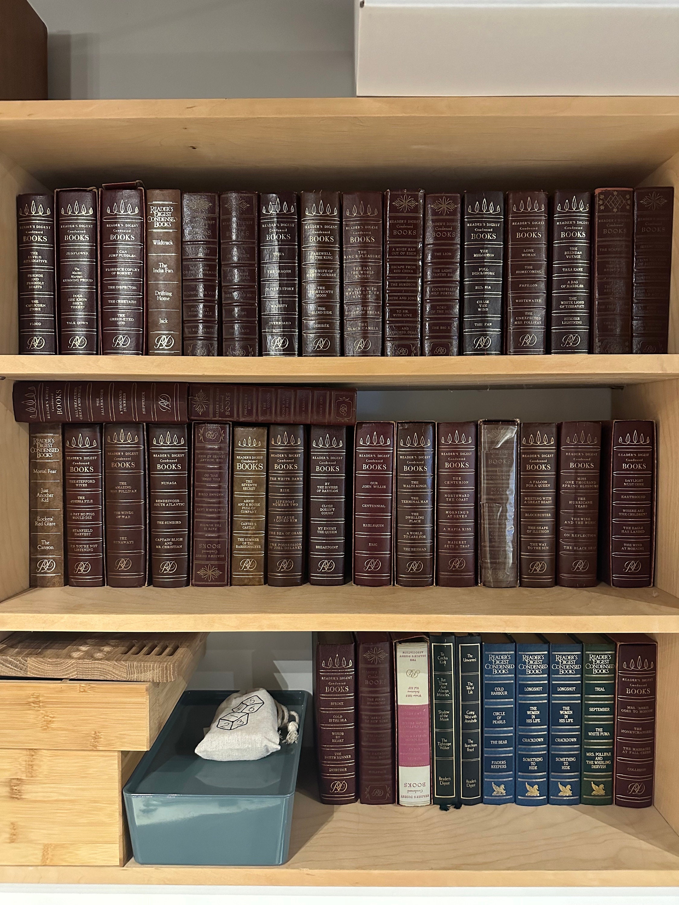 Four Volumes of Reader's Digest Condensed Books. Embossed Leather