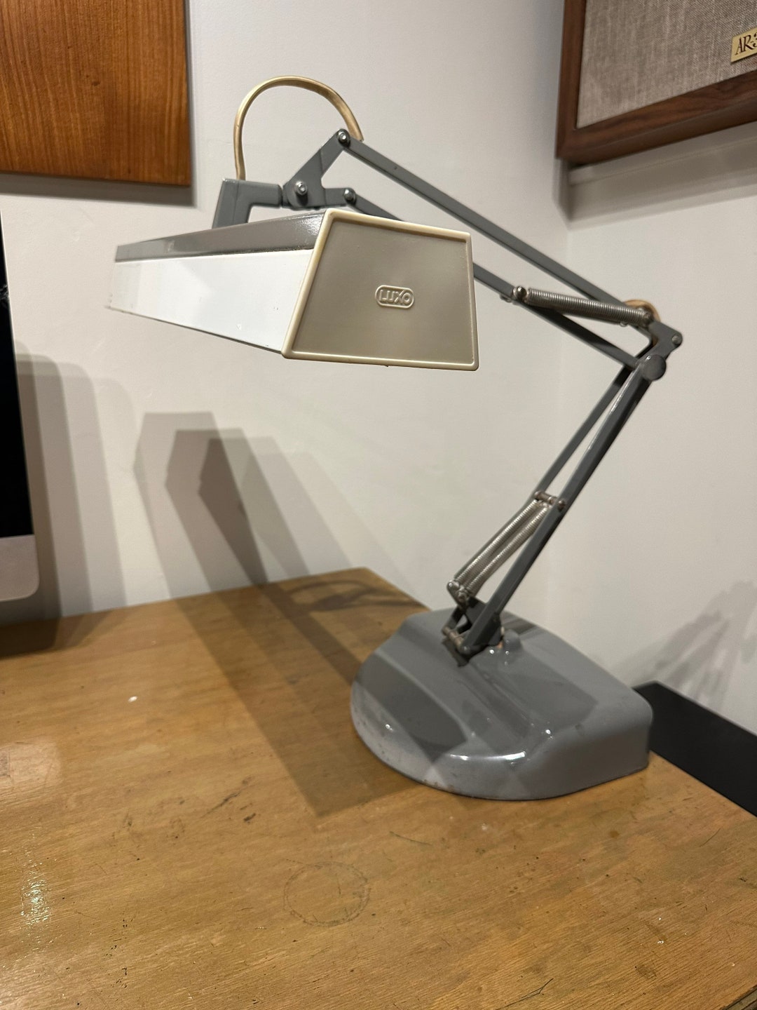 Vintage Luxo Desk Lamp Rare Flourescent Gray Articulated Architect Drafting Craft Light Anglepoise Industrial Modern LED Upgrade Etsy