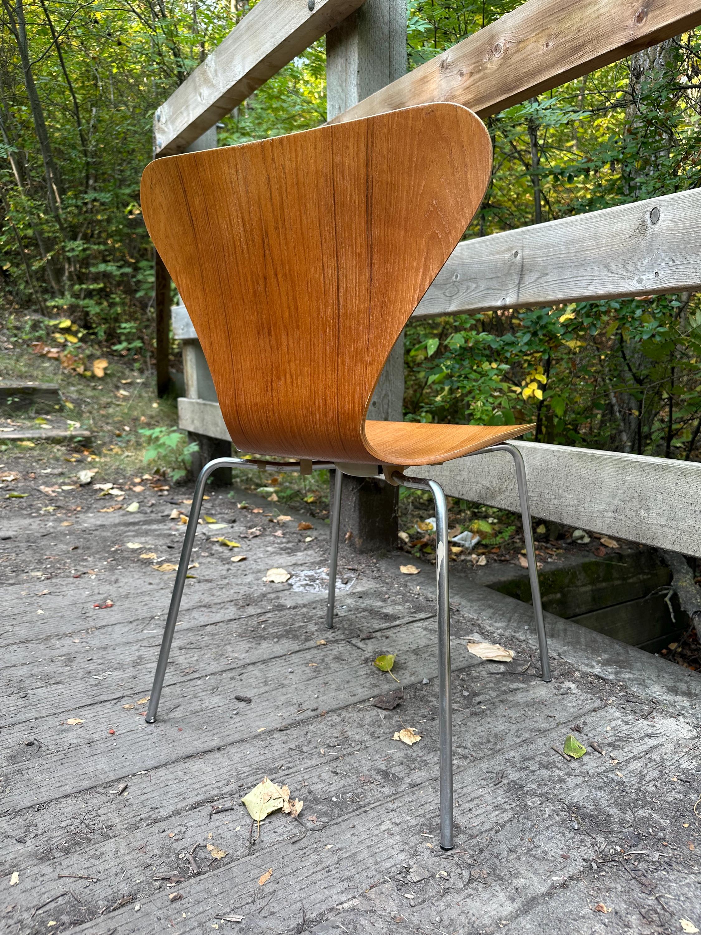 e*i様 FRITZ HANSEN SERIES 7 teak Series 7 Chair in Teak by Arne Jacobsen for Fritz Hansen, Denmark