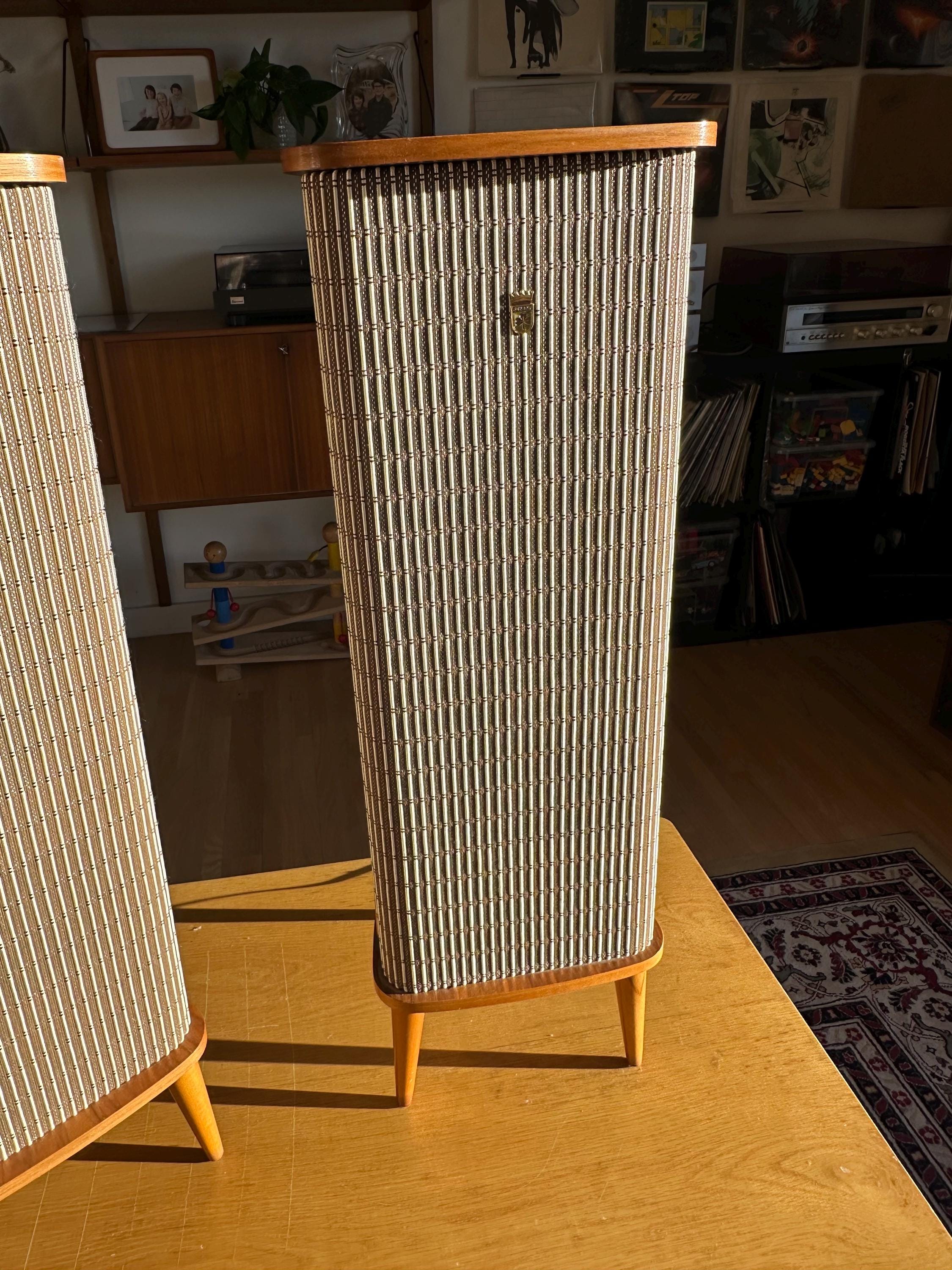 Vintage Mid Century Modern Grundig Speaker Teak Cabinets - Etsy