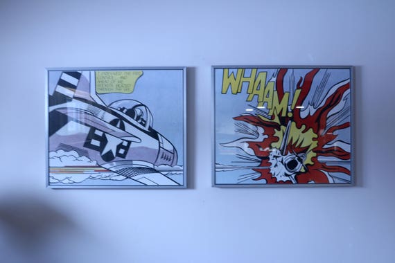 Vintage Roy Lichtenstein Whaam 1963 Diptych Tate Gallery Etsy