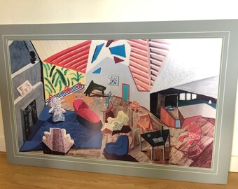 David Hockney &quot;Large Interior&quot; 20th Century Art Metropolitan Museum of Art Poster Print