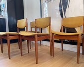 Set of 4 Danish Teak Model 197 Dining Chairs by Finn Juhl for France Son