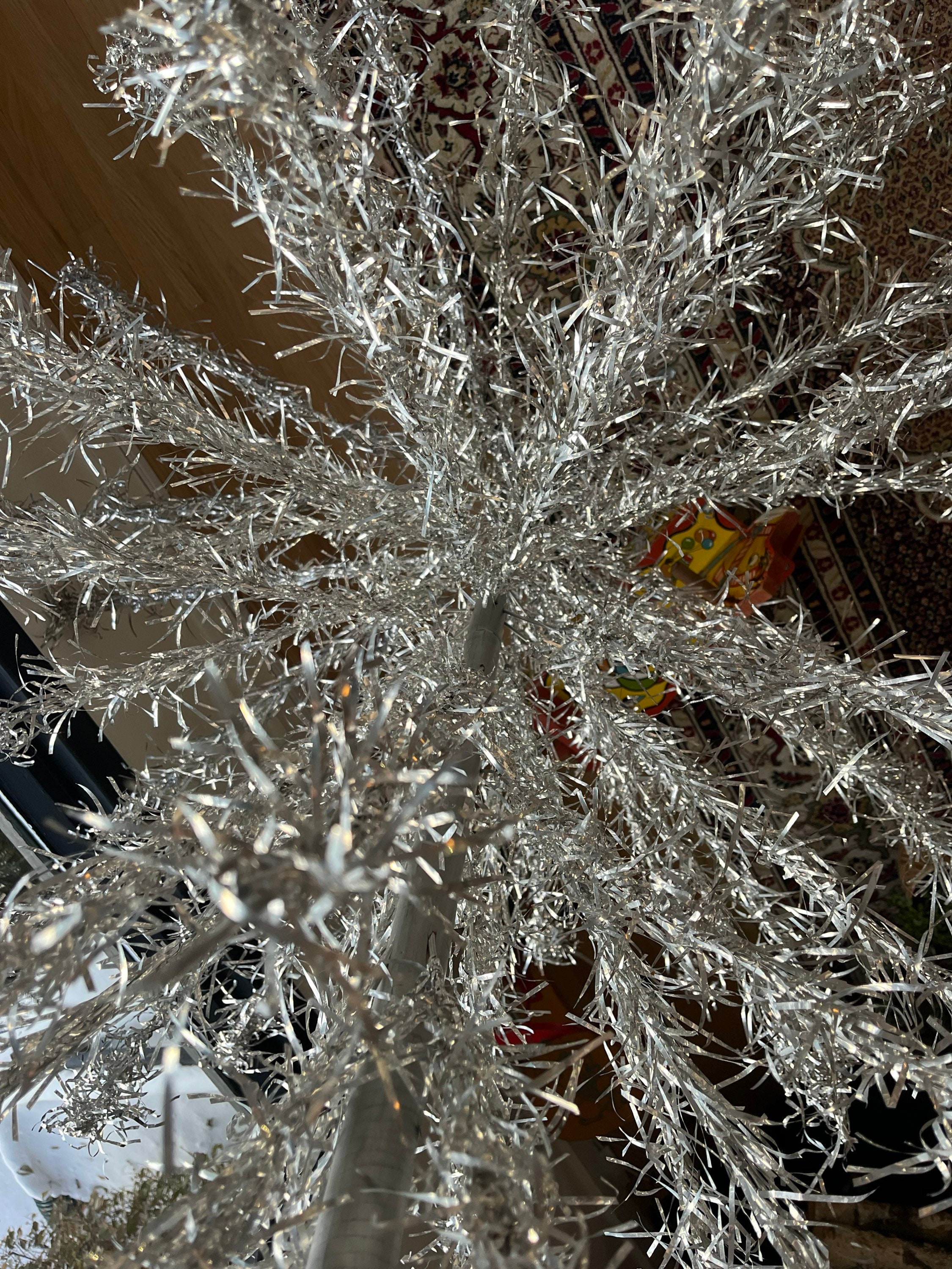 Vintage 1960 Silver Tinsel 6' Christmas Tree by Duralite - Etsy
