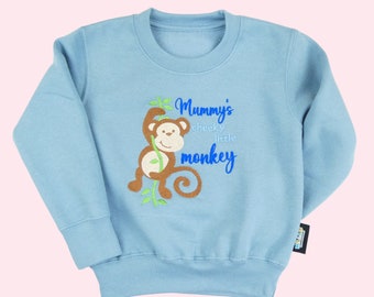 Haut petit singe coquin de maman, premier cadeau de fête des mères, cadeau d'une fille, cadeau nouvelle maman, cadeau maman d'une petite fille, cadeau baby shower