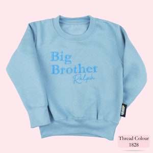 Personalised Big Brother Top, Matching Big Brother, Little Brother Announcement, New Brother Gift, Sibling Gift, Jumper, Sweatshirt