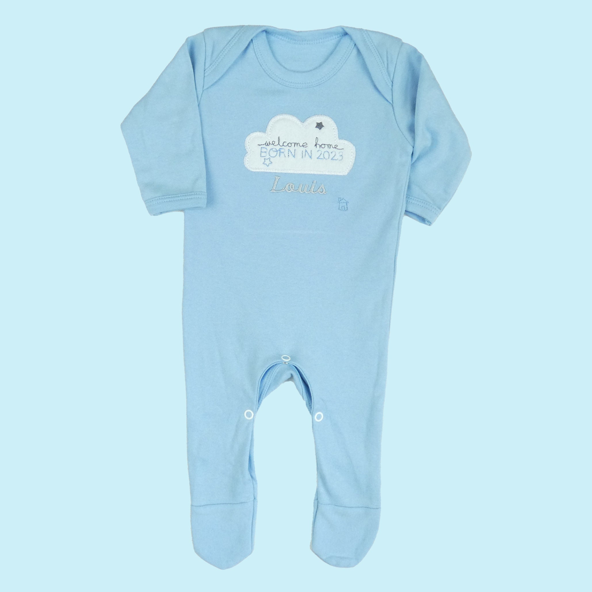Welcome Home Born in 2024 Personalised Embroidered Sleepsuit Coming Home Outfit Birth Announcement Baby Gift Baby Shower Gift Etsy