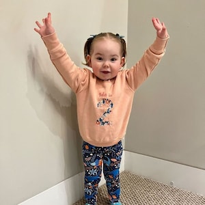 Floral 2nd Birthday Top, I am 2 Flowery Tshirt, Second Birthday Gift, Age 2 Birthday Outfit, Coral Floral Birthday Gift for Toddler