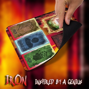 Carta tappetini da gioco personalizzati Ultimate Uno Marvel DC - Board Foil Chase IRON MAT