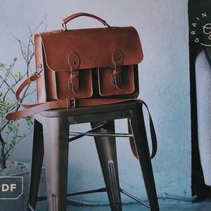 Bolso de cuero tipo cartera [Patrón PDF]