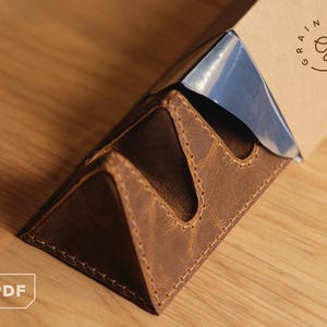 Leather Toblerone Desk Organizer [PDF Pattern]