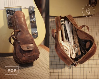 Custodia Rigida Per Chitarra Gibson Les Paul - Interno In Peluche, Impermeabile, Con Scomparto Accessori, Colore Marrone - Foto 9