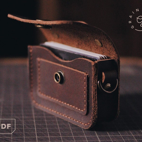 Leather Card Holder (satchel-inspired) [PDF Pattern]