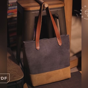 Sac fourre-tout en cuir [Modèle PDF]