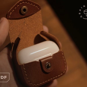 Custodia in pelle per Airpods Pro [Modello PDF]