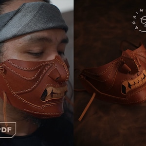 Oni / Hannya Ledermaske [PDF-Schnittmuster]