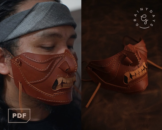 Oni / Hannya Leather Mask [PDF Pattern]