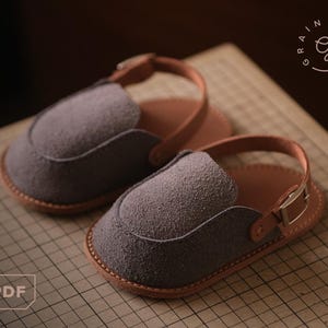 Baby Clogs Sandals PDF Pattern (3 Sizes - 4/5/6 UK)