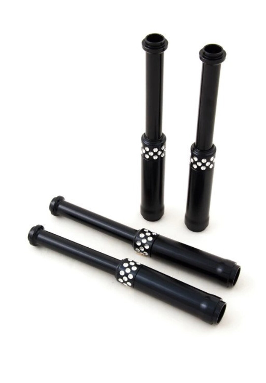 Billet Pushrod Tube Covers Twin Cam Engines/ Black or Polished Finish