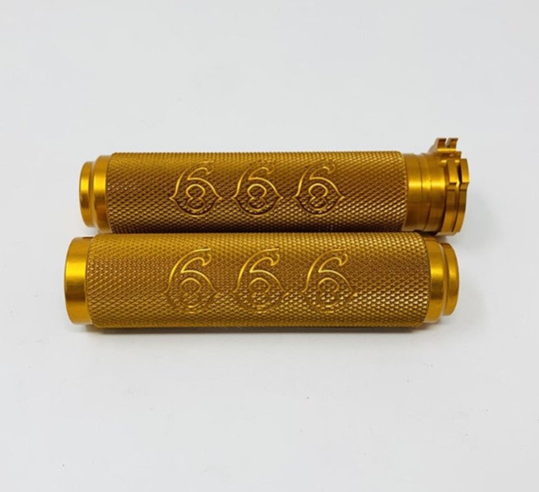 Harley Cable Knurled Grips 666 Engraved USA Made - Etsy
