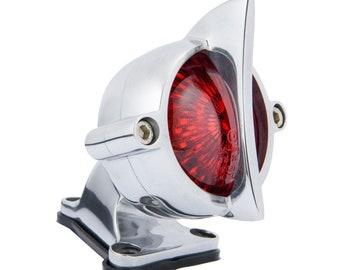 Motorcycle Tail light Fender Mount Cuda Tail  Polished , Running , Tail light & Plate Light In Stock