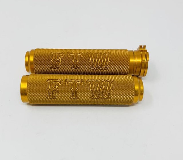Harley Cable Grips FTW Knurled Engraved Grips