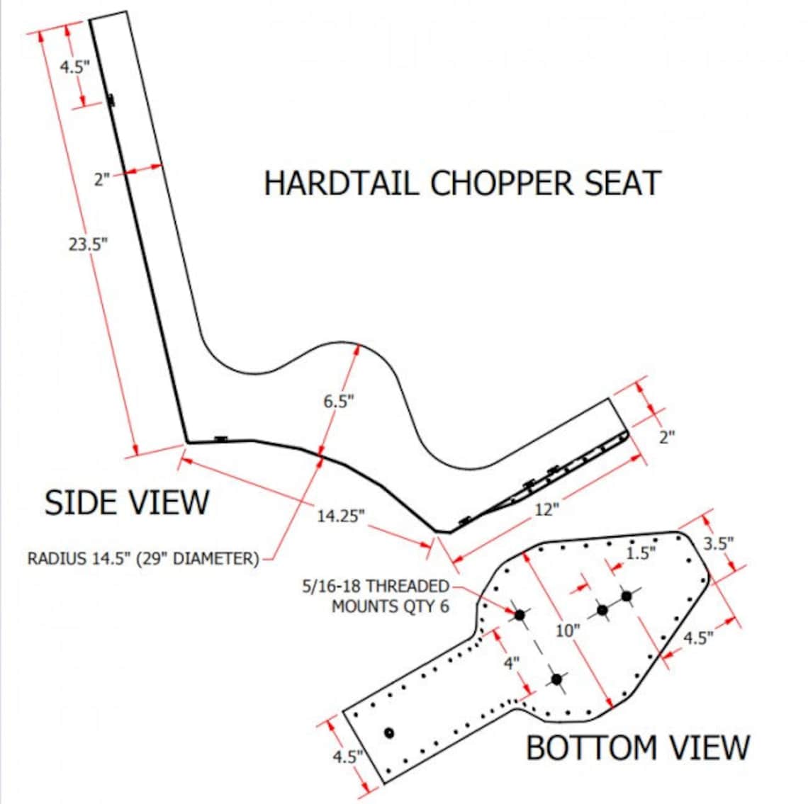 king queen seat chopper