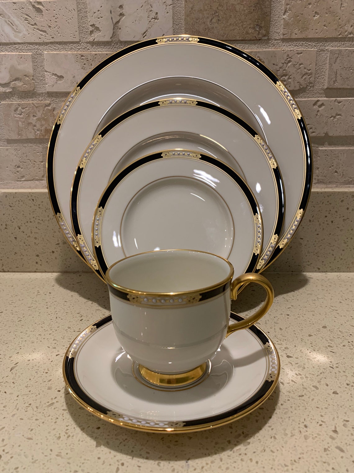 Lenox Presidential Collection Hancock Gold Fine China 5 Etsy