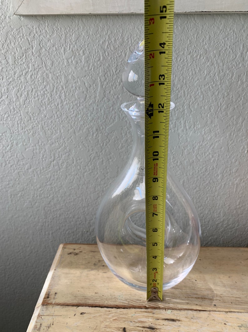 Lenox Crystal Wine or Liquor Clear Glass Decanter Tuscany Etsy