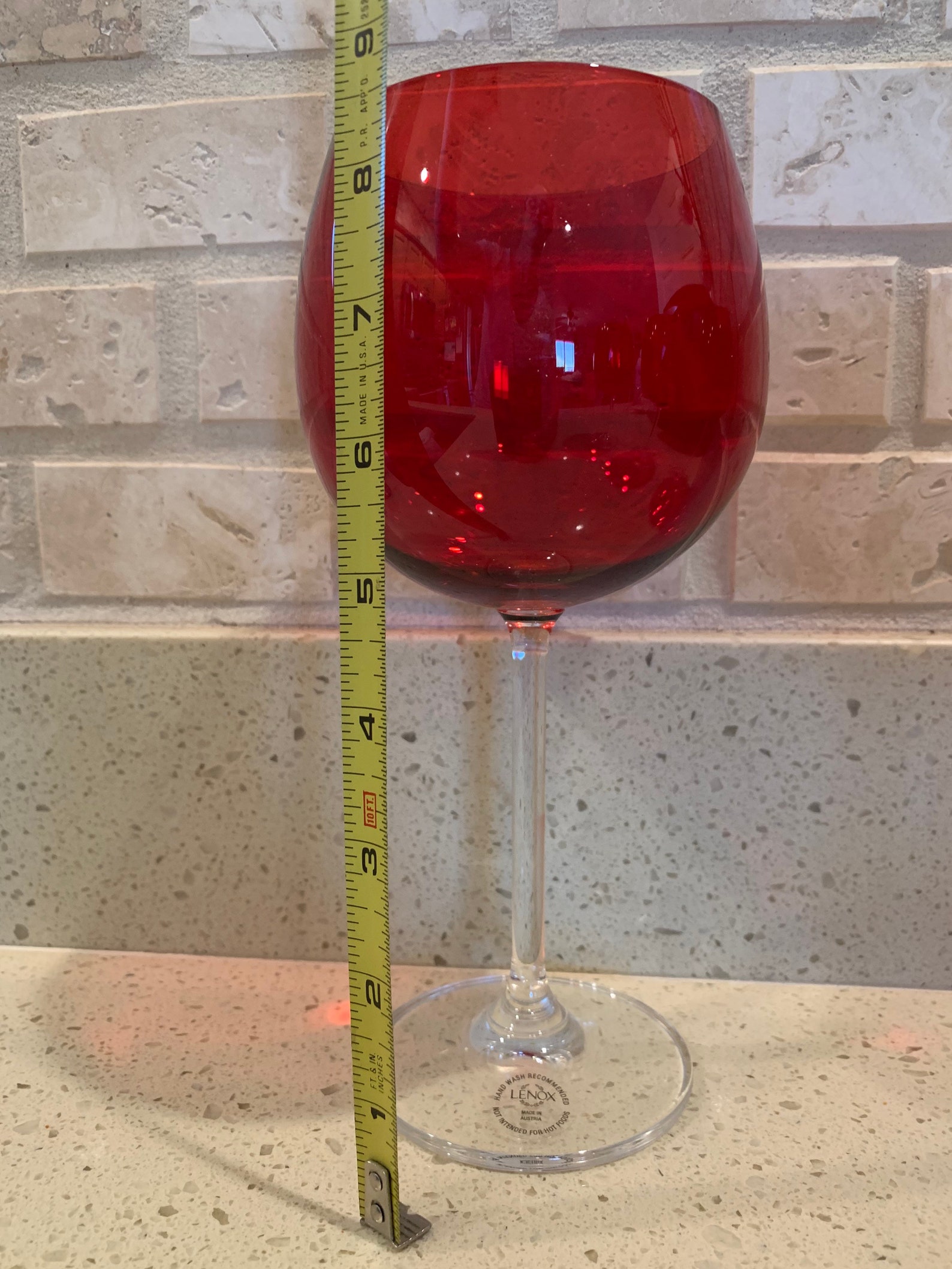 Lenox Tuscany holiday Red balloon wine glasses Etsy