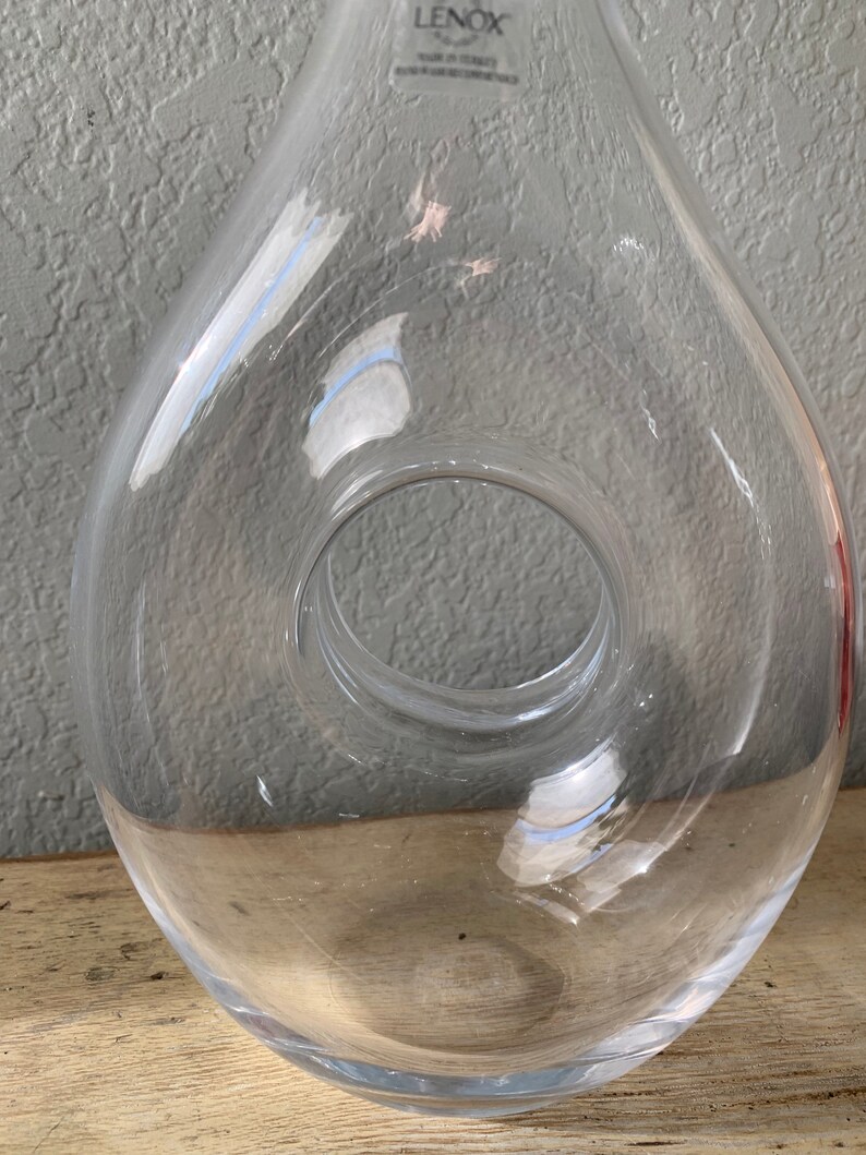 Lenox Crystal Wine or Liquor Clear Glass Decanter Tuscany Etsy